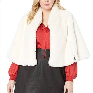 Betsey Johnson Faux-FurCape 1x like New
